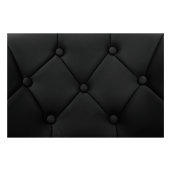Scaun birou, tapiterie piele ecologica neagra, picior crom, Gulen, 64x56x94 cm