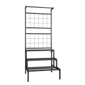 Suport metalic flori negru Balko 60x54x158 cm