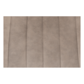 Scaun piele ecologica taupe metal negru Hazal 49x57x85 cm