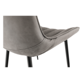 Scaun gri negru Hazal 49x57x85 cm 