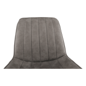 Scaun gri negru Hazal 49x57x85 cm 