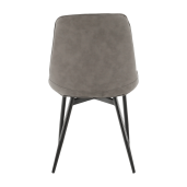 Scaun gri negru Hazal 49x57x85 cm 