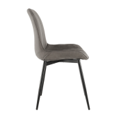 Scaun gri negru Hazal 49x57x85 cm 