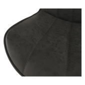 Scaun gri inchis negru Hazal 49x57x85 cm 