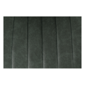 Scaun tapiterie piele ecologica verde picioare metal negru Hazal 49x57x85 cm 