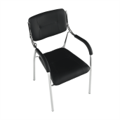 Scaun stivuibil negru Ilham 52x55x85 cm 