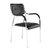 Scaun stivuibil negru Ilham 52x55x85 cm 