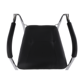 Scaun stivuibil negru Ilham 52x55x85 cm 