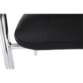 Scaun stivuibil negru Ilham 52x55x85 cm 