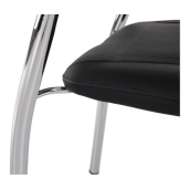 Scaun stivuibil negru Ilham 52x55x85 cm 