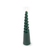 Lumanare ceara verde cu led 5x25 cm