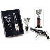 Set cadou, 2 ustensile pentru vin 11,5x16x3 H