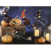 Figurina Halloween Vrajitoare Befana textil LM 24 cm