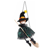 Set 4 figurine Halloween Vrajitoare Befana textil 24 cm