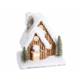 Casuta Craciun decorativa cu led cm 31 x 23,5 x 32 H
