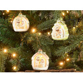 Figurine religioase polirasina multicolora cu led 3xcm 5,5 x 5 x 6 H