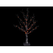 Copac 40 leduri portocalii 10 ramuri 60 cm