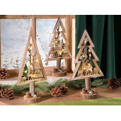 Set 3 decoratiuni Craciun cu led cm 14 x 7 x 31,5 H