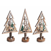 Set 3 decoratiuni Craciun cu led cm 14 x 7 x 31,5 H