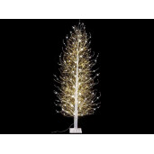 Copac decorativ alb 2000 leduri, 320 ramuri,2.40 H