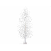 Copac decorativ alb 2000 leduri, 320 ramuri,2.40 H