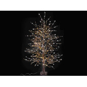 Copac decorativ maro 1300 leduri, 208 ramuri, 1.80 H