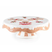 Platou Craciun ceramica multicolora 25x8.5 cm