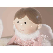 Set 2 figurine Inger cu suport lumanare 8.5x10.5x12 cm