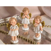 Set 3 figurine Ingeri polirasina multicolora cm 4 x 3 x 8,5 H