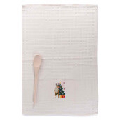 Set 2 prosoape bucatarie si 2 linguri Craciun CII 38 x 64 H, 28 H