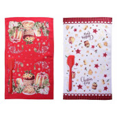 Set 2 prosoape bucatarie si 2 spatule Craciun II 38 x 64 H, 28 H