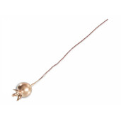 Set 120 fructe padure artificiale aurii Ø 1,3 cm x 10 H