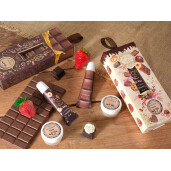 Set 2 x scrub, 2x  balsam buze cadou Craciun cm 7 x 3 x 19 H, 4x10 ml
