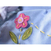 Papusa textil multicolor Ioana cm 35 H