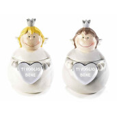 Set 2 borcane ceramica Ingeri Ø 11 cm x 16 H