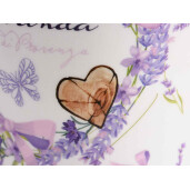 Borcan decorativ ceramica Lavanda 11.5x19 cm