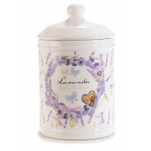 Borcan decorativ ceramica Lavanda 11.5x19 cm