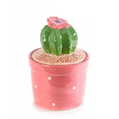 Set 2 borcane ceramica multicolora Cactus 13x19 cm