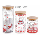 Set 6 borcane 9.5x22 cm, 9.5x17 cm, 9.5x12.5 cm