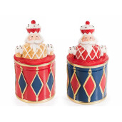 Set 2 borcane Spargatorul de Nuci ceramica multicolora 11.5x22 cm