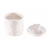 Candela parfumata, borcan portelan Ø 6,5 cm x 8,5 H