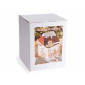 Borcan Craciun ceramica multicolora cm 13 x 13 x 16 H