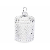 Set 4 borcane sticla transparenta 10.5x17 cm