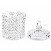 Borcan sticla transparenta 10.5x17 cm