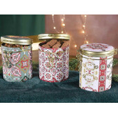 Set 6 borcane metal multicolor Majolica 11.5x9.5x12 cm