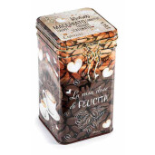 Set 2 cutii depozitare cafea inchidere ermetica metal multicolor 2 x 9 x 9 x 17 H