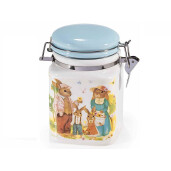 Borcan Paste ceramica multicolora  cm 13 x 9,5 x 15 H