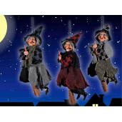 Figurina Halloween Vrajitoare Befana polirasina textil multicolor II cm 13x9x30 H
