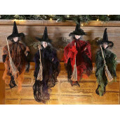 Figurina Halloween Vrajitoare Befana textil multicolor II cm 13 x 32 H