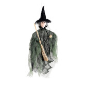Figurina Halloween Vrajitoare Befana textil multicolor IIII cm 13 x 32 H